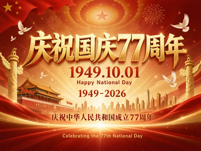 Holiday Notice: Our 2026 China National Day Schedule Holiday Notice: Our 2026 China National Day Schedule